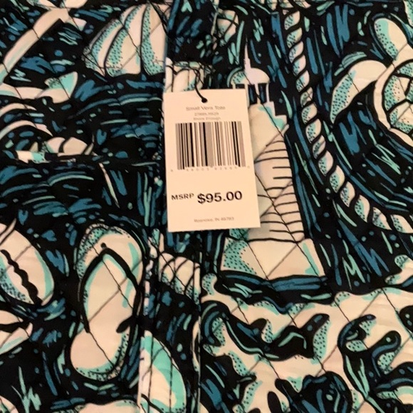Vera Bradley small Vera in Shore Enough with matching RFID WALLET - Picture 2 of 9